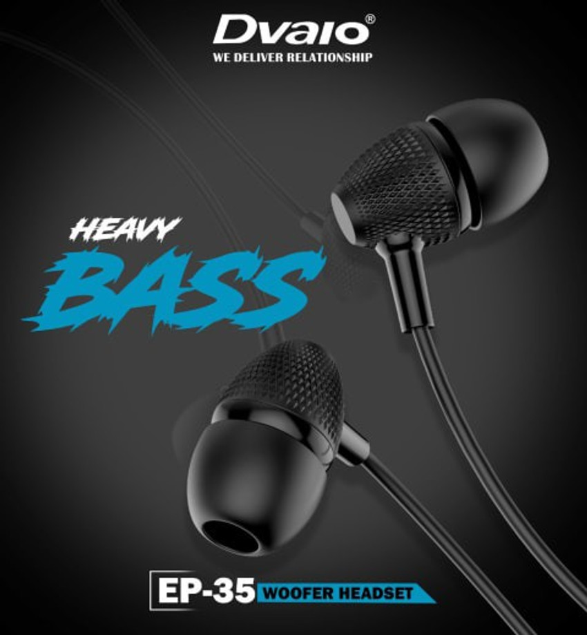 DVAIO EP35 Bass Headphone wired Handsfree with Mic for Music