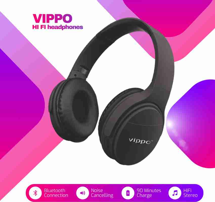 VIPPO VBH 658 PARAMETER FOLDABLE40 MM SPEAKER POWER SAVING HEADPHONE Bluetooth