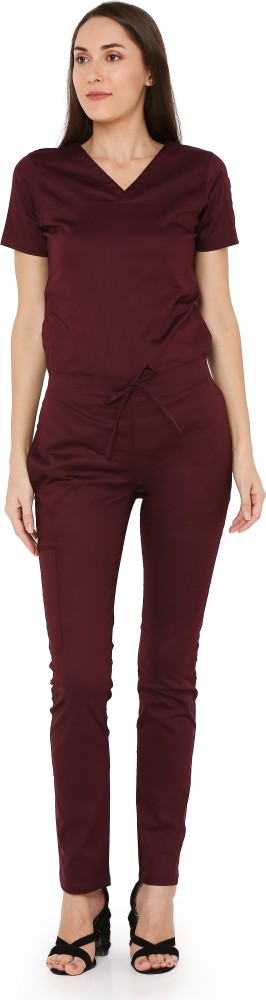 Women's Burgundy Scrubs