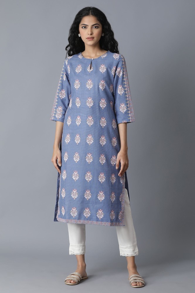 W Women Floral Print Straight Kurta Buy W Women Floral Print Straight Kurta Online at Best Prices in India Flipkart