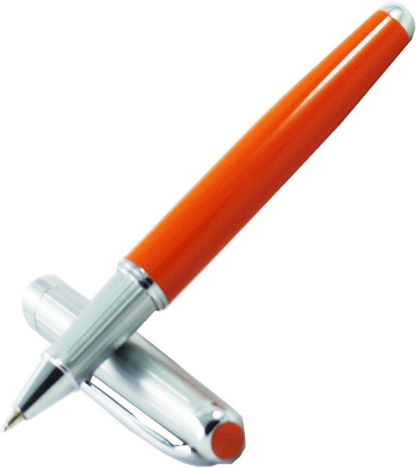 auteur 011, Orange Colour ,Metal Body, Smooth Tip, Blue Ink 