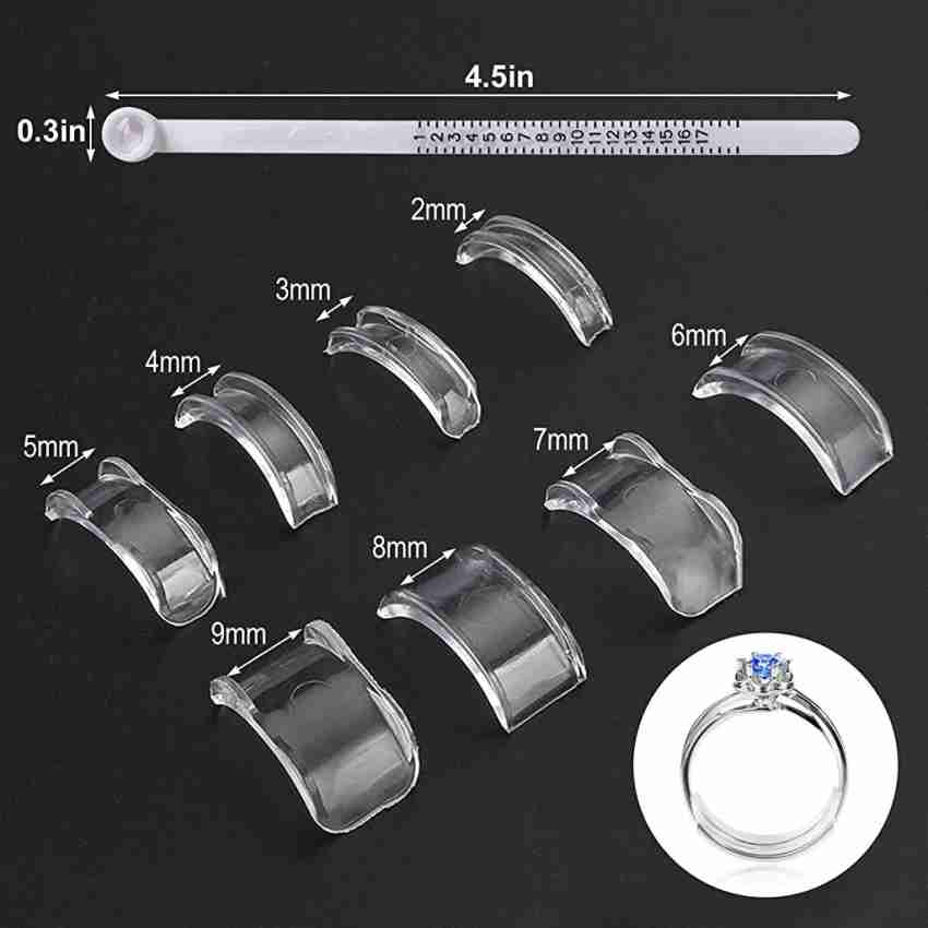 NIRMATSARAY 8pcs Ring Sizer for Loose Rings Adjuster Tightener Spiral  Silver+Golden Silicone Silicone Ring Price in India - Buy NIRMATSARAY 8pcs  Ring Sizer for Loose Rings Adjuster Tightener Spiral Silver+Golden Silicone  Silicone