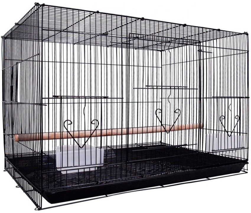 Petzlifeworld 2 Feet Black Birds Cage With Side Opening for Breeding Box,  Suitable for Small Love Birds , Finches and Cannaries Bird House Price in  India - Buy Petzlifeworld 2 Feet Black
