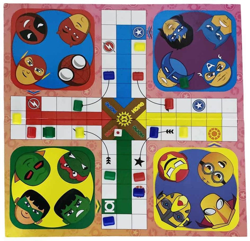 Masoom Super Ludo Hero, Villains & Ladders, 2 in 1 Board Game, Super Hero  and Villain Characters