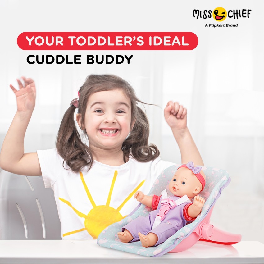 Miss & Chief by Flipkart Premium Quality Cuddly Baby Doll with Carrier,  Extreme fun to play with Kids - Premium Quality Cuddly Baby Doll with  Carrier, Extreme fun to play with Kids .