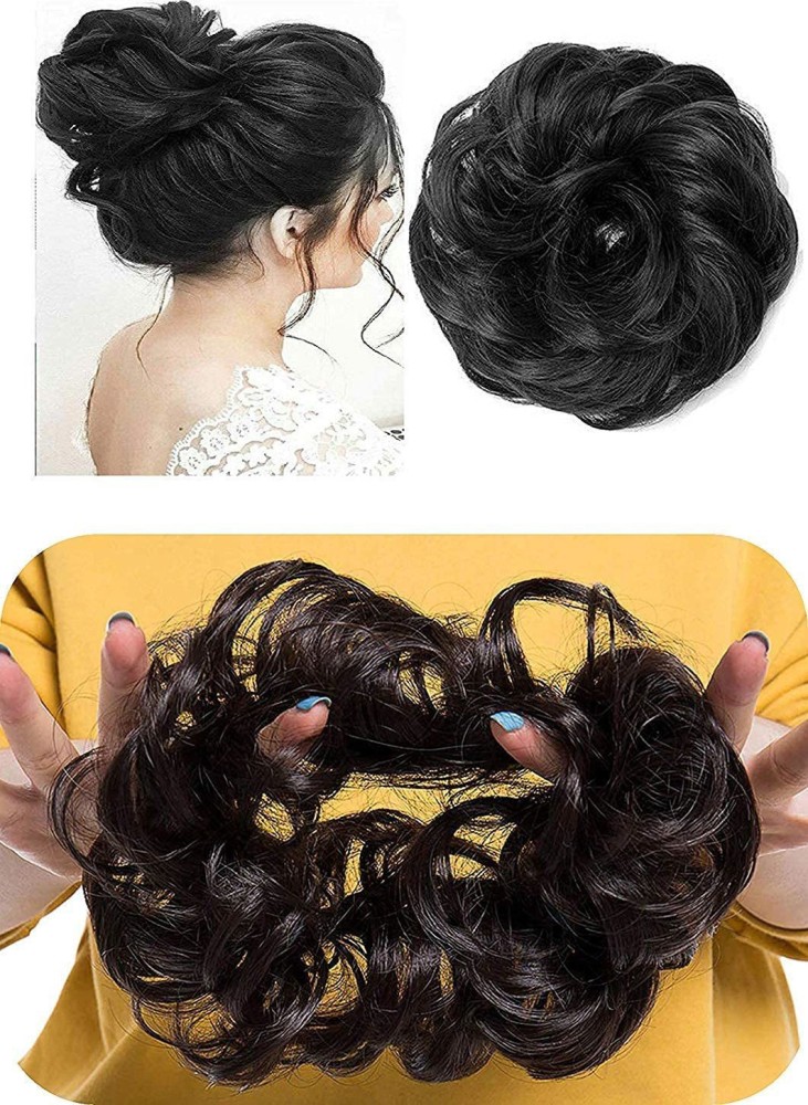 The Vastra Studio BLACK Hair Buns For Women 1PC Hair Accessories For Women  Stylish Artificial Hair Bun Claw Clip Bun Hair Accessories Jooda Bun Fake  Hair Bun Hair Clutcher Hairstyle Accessories Clutch 