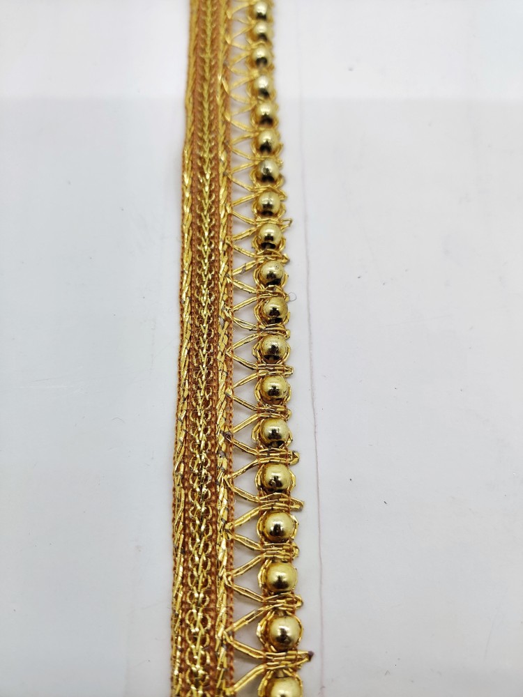 Golden Solid Moti Lace Gold (9 Mtr) at Rs 129/piece in Surat