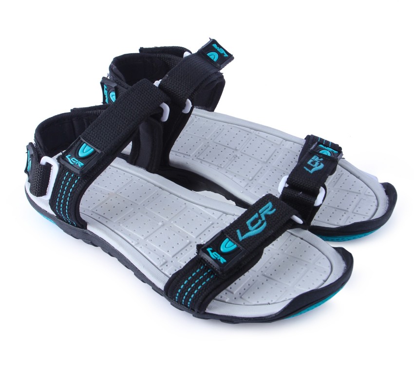 LANCER Men Black Grey Sandals Buy LANCER Men Black Grey