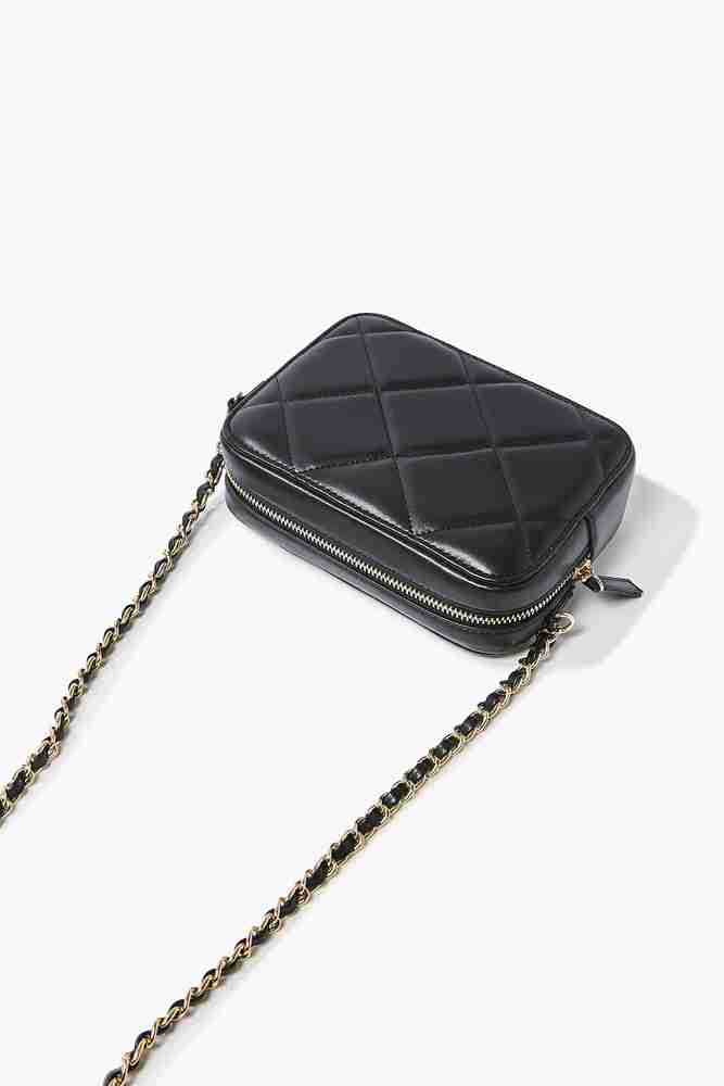 FOREVER 21 Black Sling Bag Sling bag BLACK Price in India Flipkart