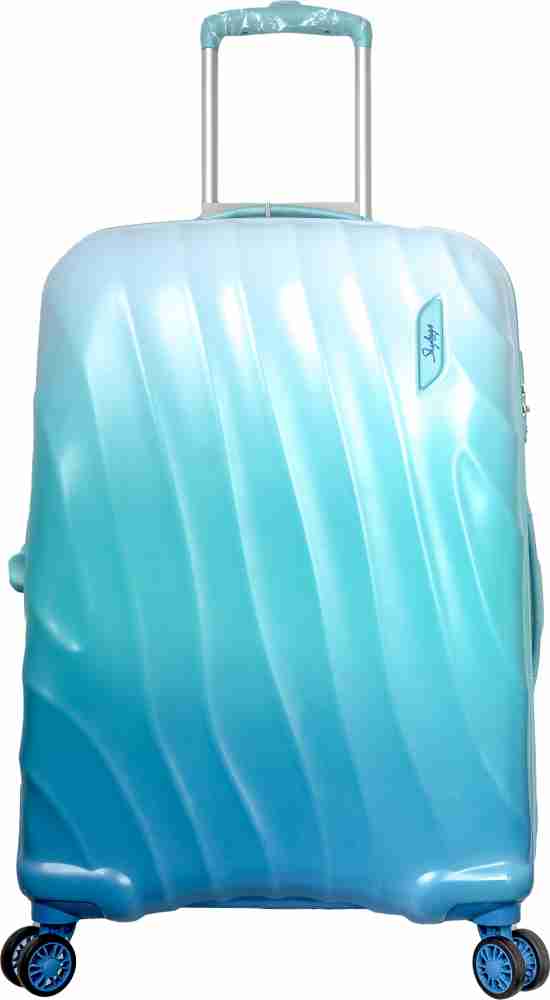 SKYBAGS Openskies Check in Suitcase 4 Wheels 24 inch Blue Price in India Flipkart