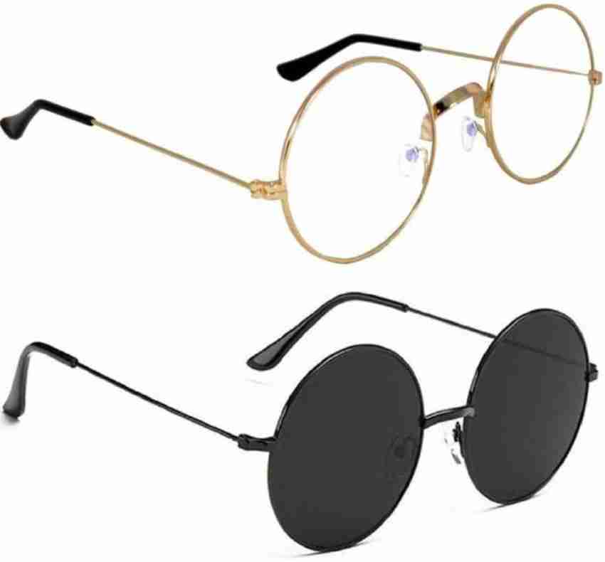 Buy neel work Round Sunglasses Clear, Black For Men & Women Online @ Best  Prices in India