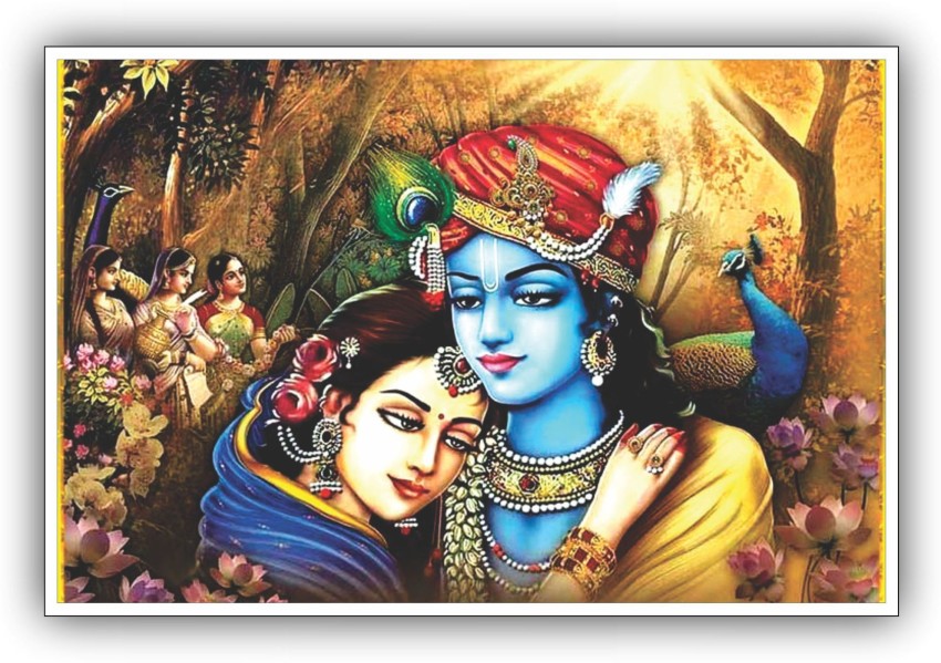 Radha Krishna Paint By Numbers kit by Eazy Arts –