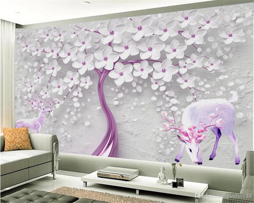 ALL DECORATIVE DESIGN Nature Pink Wallpaper Price in India - Buy ALL  DECORATIVE DESIGN Nature Pink Wallpaper online at