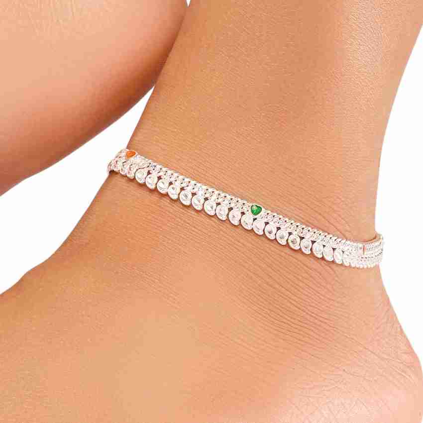 Hallmark silver deals anklets