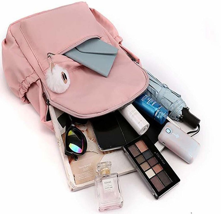 sannidhi Bts Bags for Girls, Gradient Cute Rabbit Ear Waterproof Backpack,  Maximum Capacity 55L, Used for School Bag Computer Bag Gift Waterproof