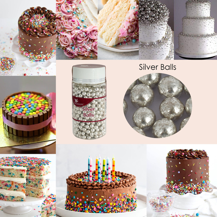Update more than 136 silver ball cake decorations latest seven.edu.vn