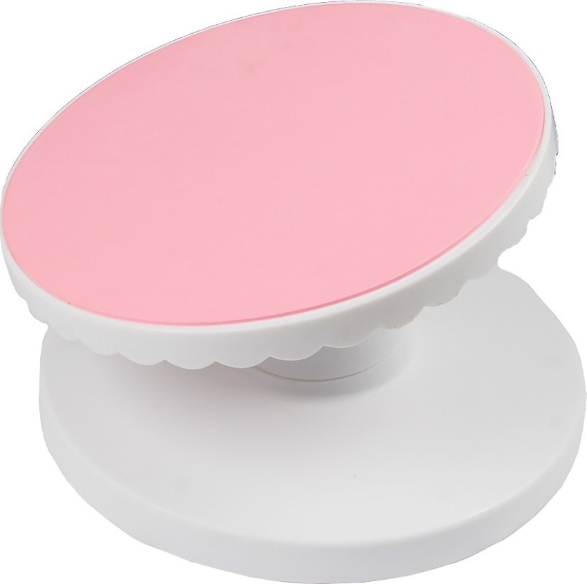 Buy Amar Impex Plastic Cake Tools Decorating 360 Round Easy Rotate  Turntable Revolving Cake Decorating Turntable Stand, 28cm, Pink Online at  Best Prices in India - JioMart.