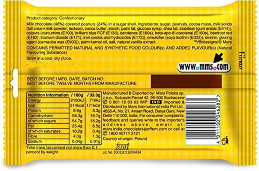 M&M's Choco Single 45g – Cococart India