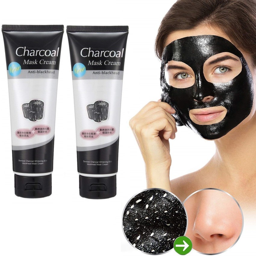 NADJA Charcoal face pimples, blackheads, Remover Peel Off Mask Cleansing, Removes Excess Dirt & Oil Face Mask for all skin type combo pack - Price in India, Buy NADJA Charcoal