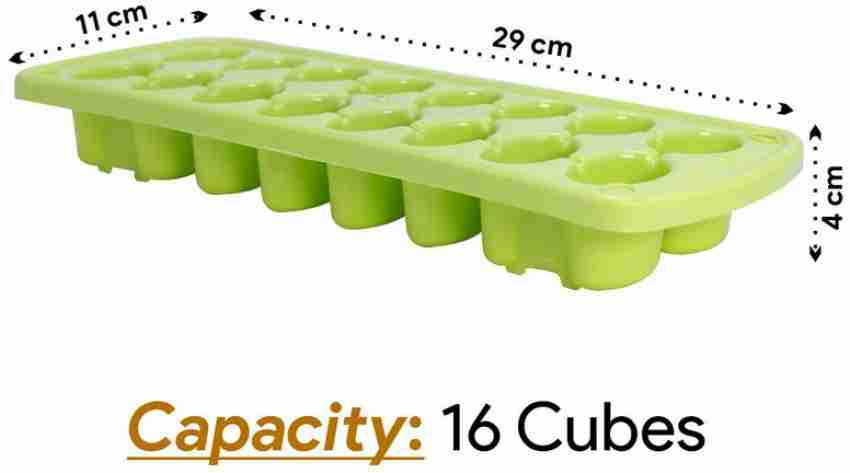 Kitch Easy Release White Ice Cube Tray, 16 Cube Trays (Pack of 4) (4 Pack -  64 Cubes)