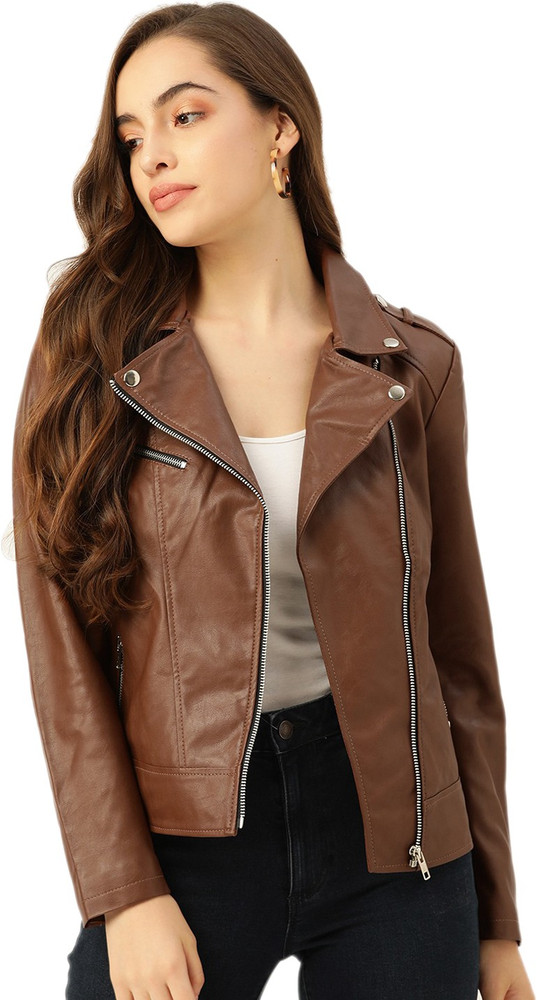 Flipkart leather jacket ladies clearance