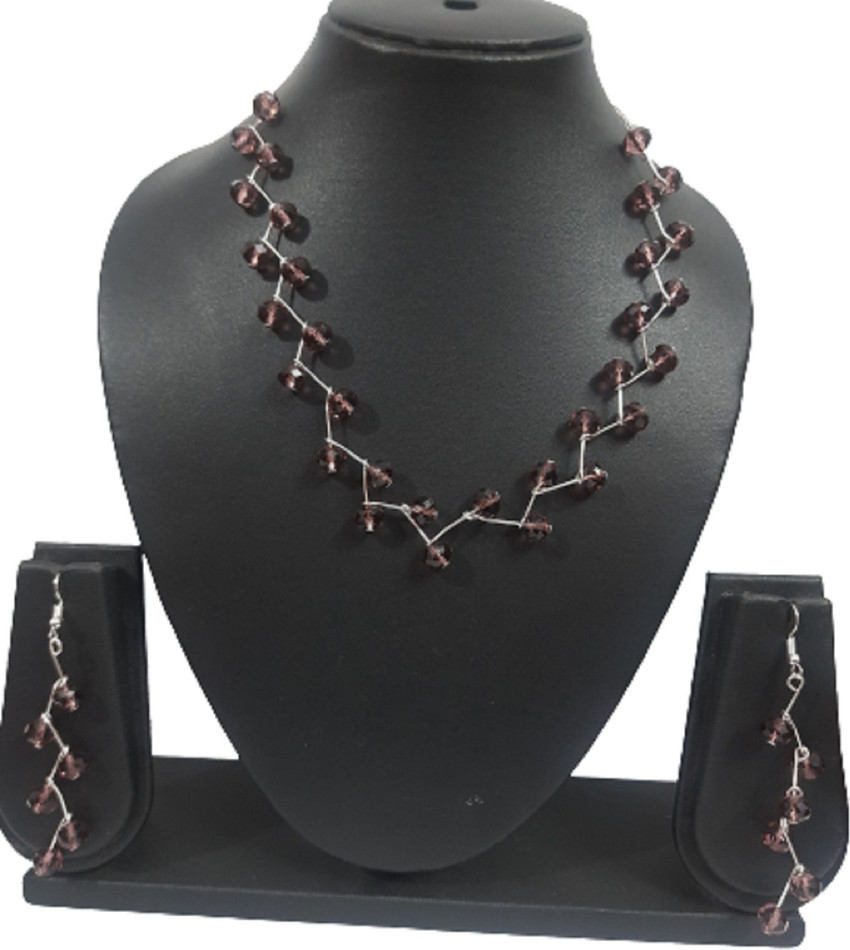 Haryali Silver Silver Beige Jewellery Set Price in India Buy