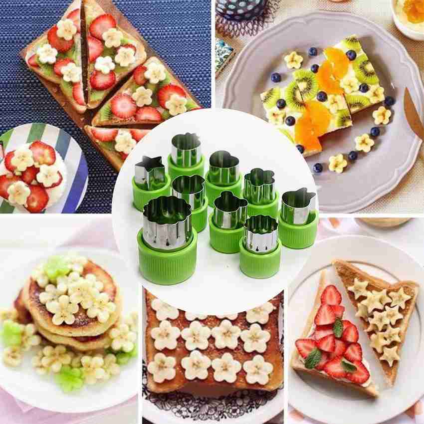 SHAFIRE Fruit Cutter Shapes Set 9 Pcs Stainless Steel Small