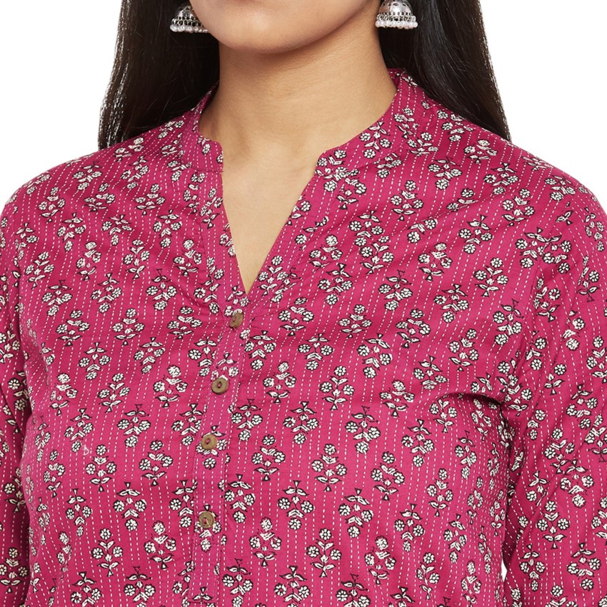 Rangmanch by Pantaloons Women Floral Print Straight Kurta - Buy Rangmanch  by Pantaloons Women Floral Print Straight Kurta Online at Best Prices in  India