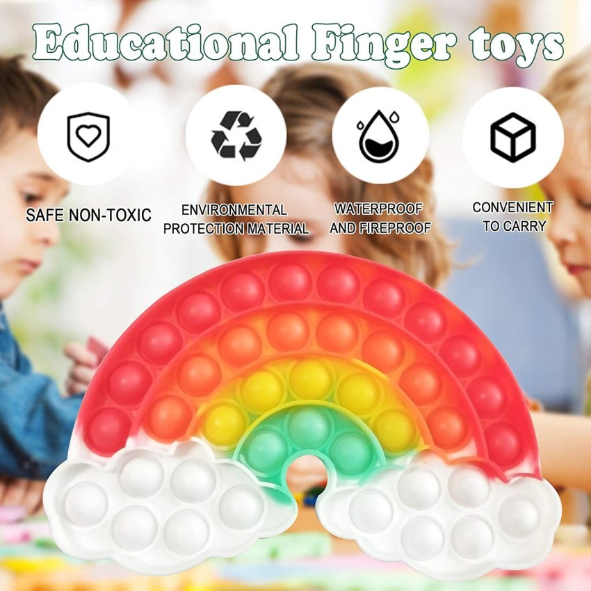 Poppit Silicone Pop It Fidget Toy, Shape: Assorted at Rs 85 in New