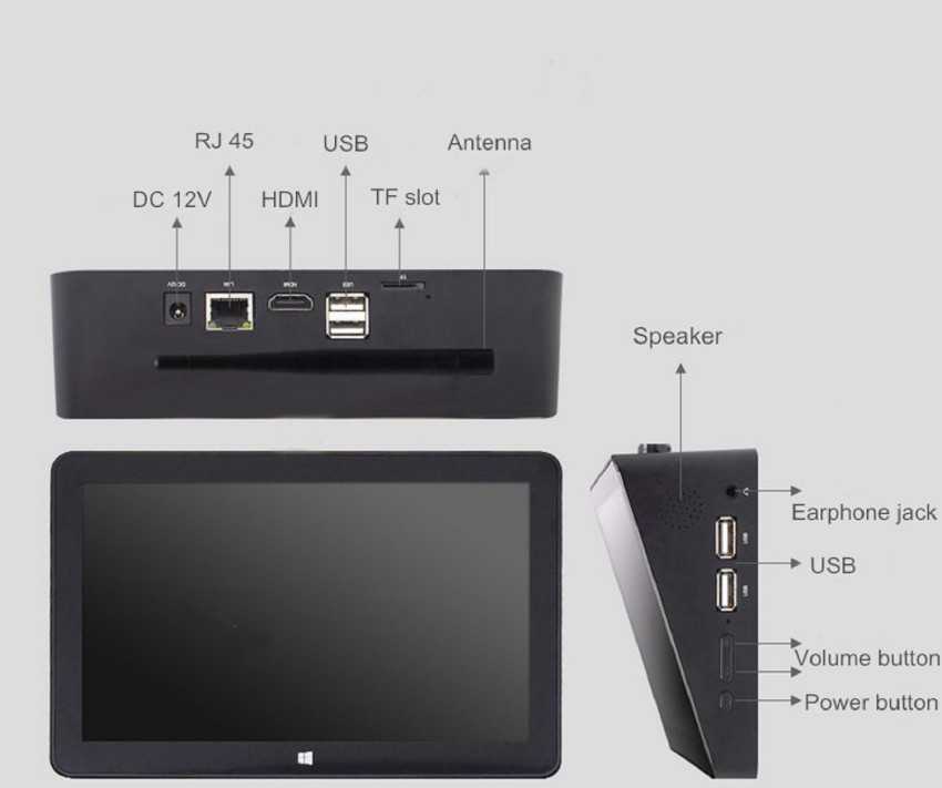 APM T7 Windows 10 Intel Celeron Intel Z8300 6 GB DDR4 64 GB