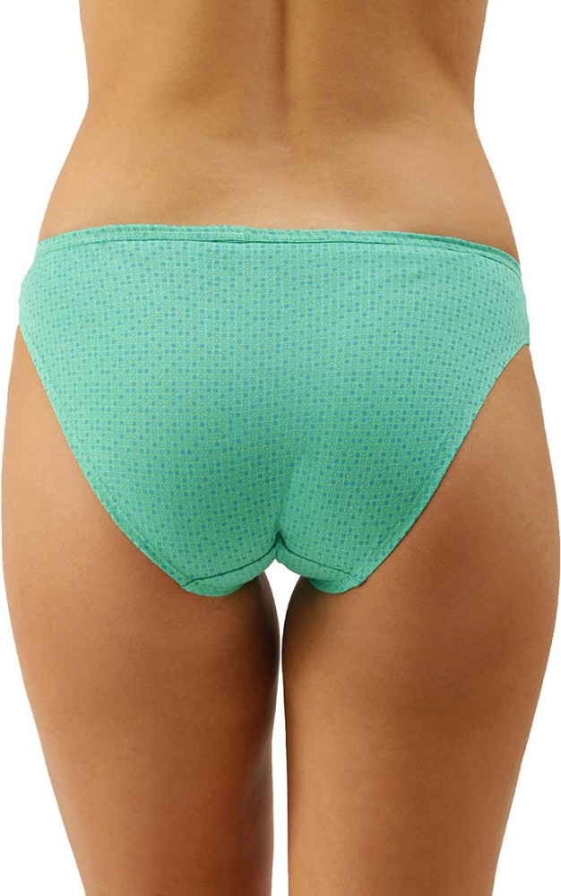 Enamor Antimicrobial, Stain Release Finish CB03 Full-Coverage Low-Waist  Cotton Women Bikini Green Panty - Buy Enamor Antimicrobial, Stain Release  Finish CB03 Full-Coverage Low-Waist Cotton Women Bikini Green Panty Online  at Best Prices