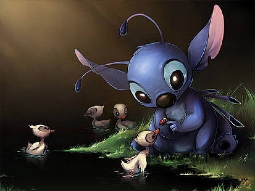 Buy Lilo and Stitch Art Print , Disney Stitch, Poster, Duckling,  Watercolor, Gift Online in India 