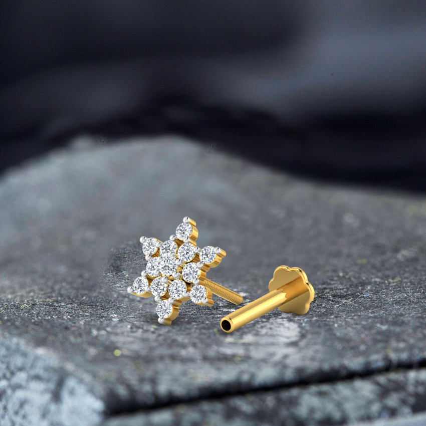 Diamond nose stud best sale price