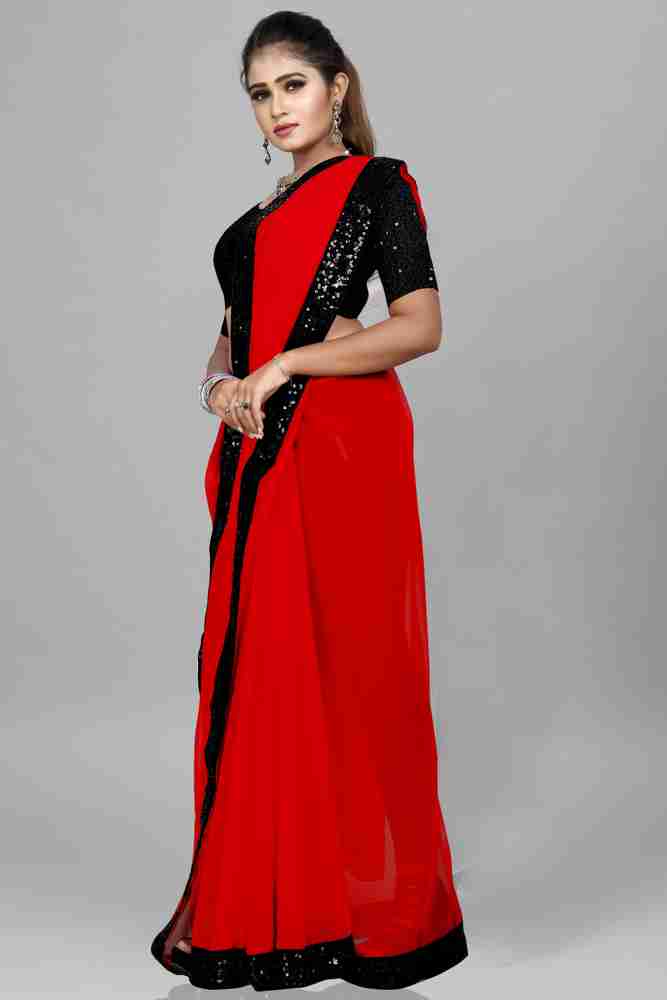 FASHION RELOADER Embellished Bollywood Georgette Saree