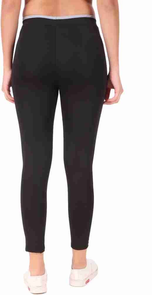ECHT woman's black 3/4 arise comfort leggings large