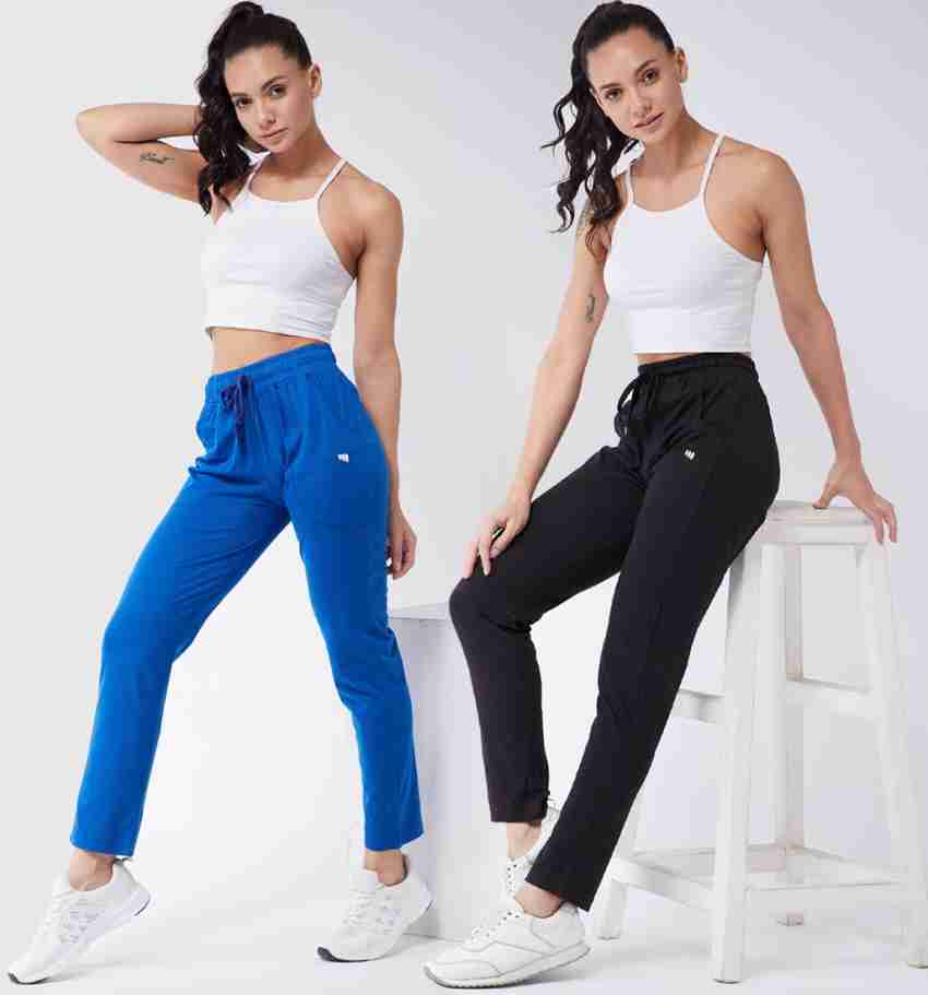 Modeve Solid Women Blue, Black Track Pants - Buy Modeve Solid Women Blue,  Black Track Pants Online at Best Prices in India