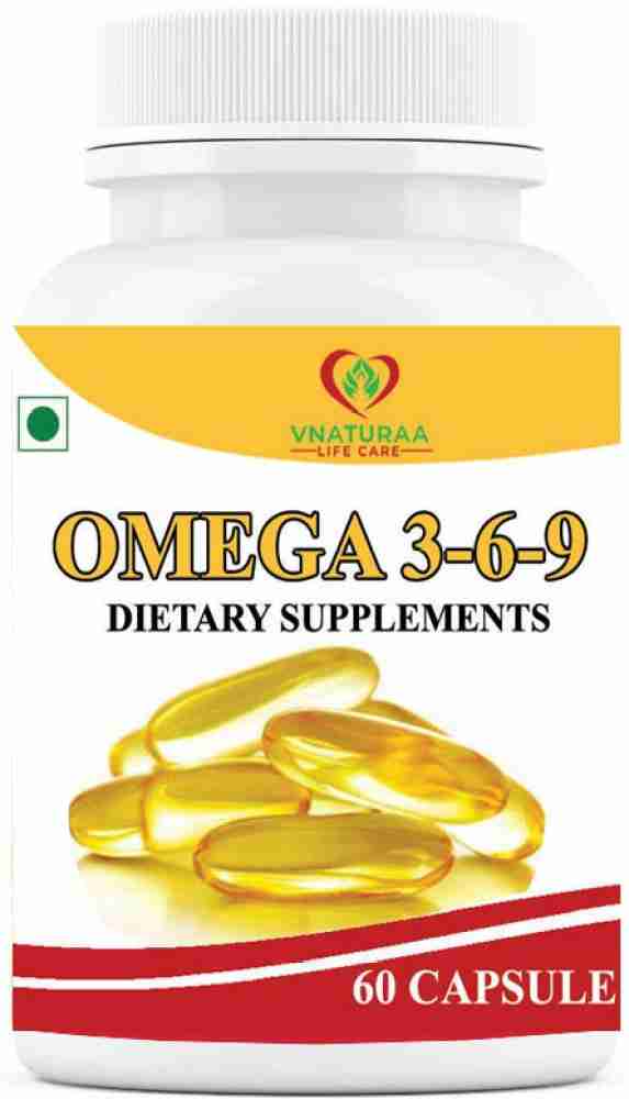 vnaturaa Omega 3 6 9 FLAXSEED OIL SOFT GEL CAPSULE Price in India