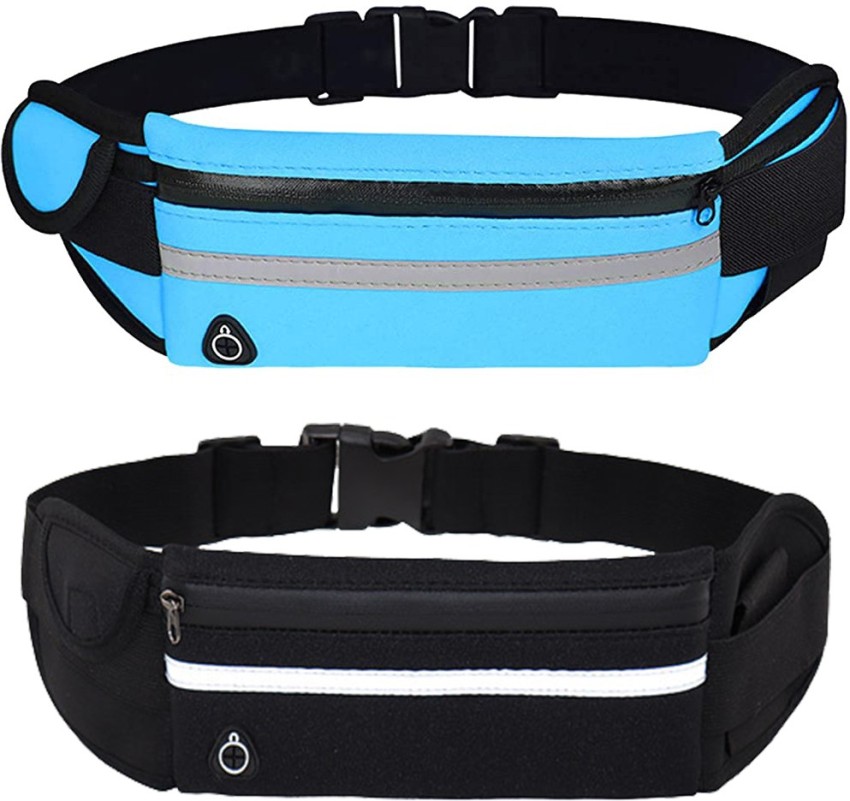 GOTEO Waist Bag Fanny Pack Money Belt Travel Hiking Camping Outdoor Sports  Walking Running Jogging Cycling with Water Bottle Holder Mobile Phone  Document passport Holder Waterproof Bag for Men and Women Waist