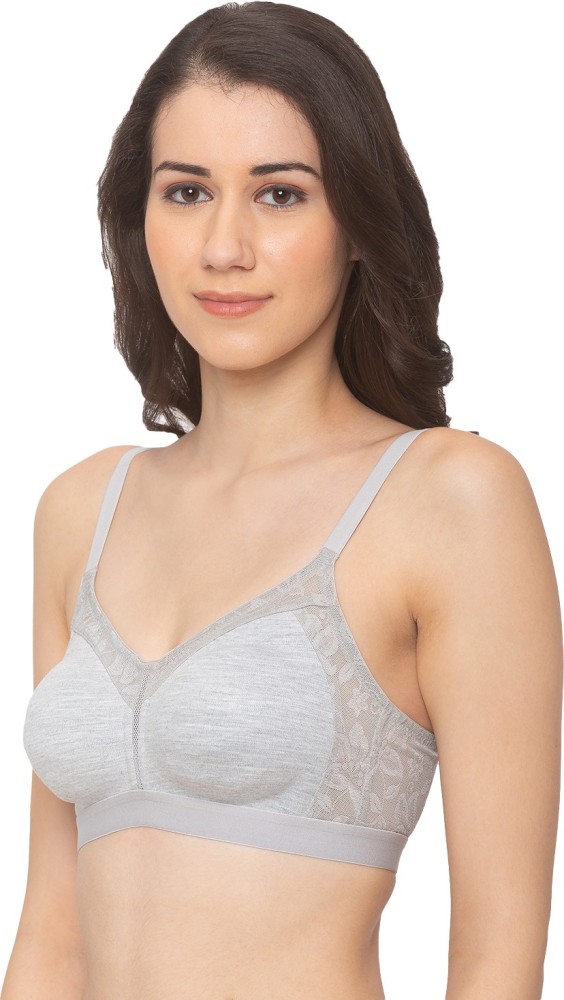 Candyskin Anti-Bacterial Solid Regular Non Padded Bra for Women Non Wired  Full Coverage Size 38B Grey Women Full Coverage Non Padded Bra - Buy  Candyskin Anti-Bacterial Solid Regular Non Padded Bra for