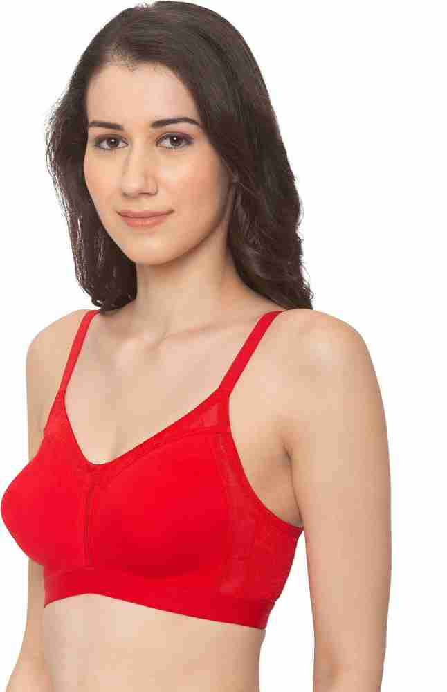 Candyskin Women's Full Support Cotton Bra - Non-Padded Wirefree
