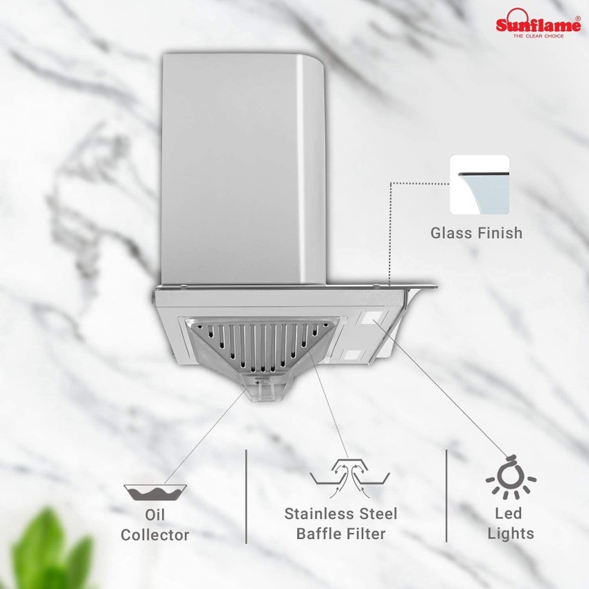 Sunflame Regal 60 cm Auto Clean Wall Mounted Chimney Price in India - Buy  Sunflame Regal 60 cm Auto Clean Wall Mounted Chimney online at