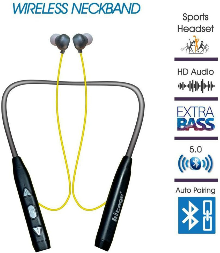 Hitage NBT 9541 Titanic Series Low Price Bluetooth Neckband
