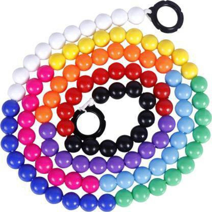MINTLEAF Baby Counting Beads in 10 different Colors 100 colorful