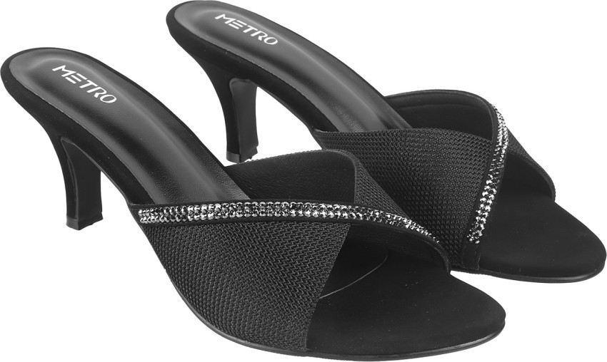 Buy Women Black Party Sandals Online | SKU: 40-41-11-36-Metro Shoes