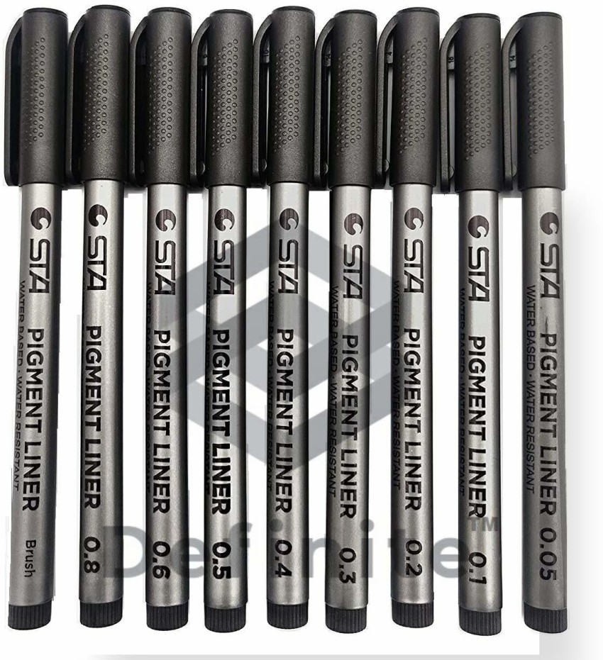 Black Micro Line Pens for Drafting Ultra Fine Point Technical Drawing Pen  Set for sale online
