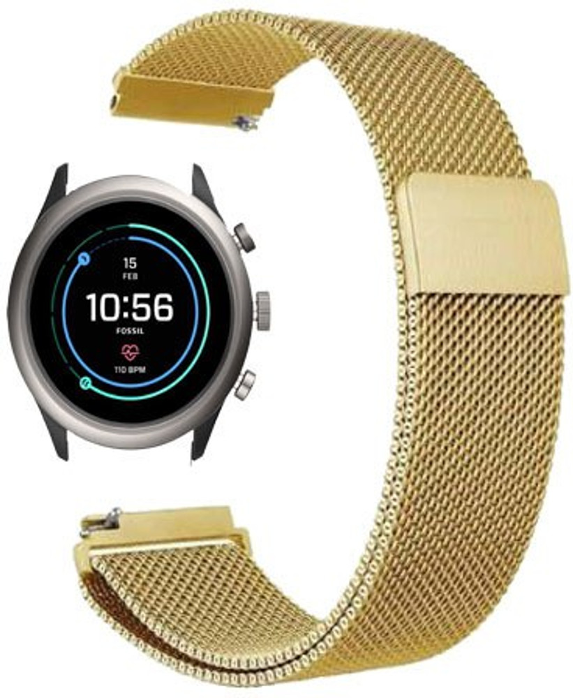 Appysun Fossil Sport Gold Strap Smart Watch Strap Price in India
