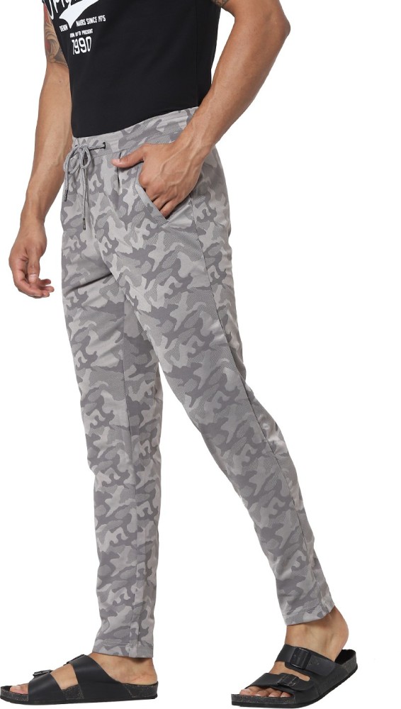 Mens Cotton Camouflage Track Pant  GREYWHITE  size from M TO 5XL   Neo Garments