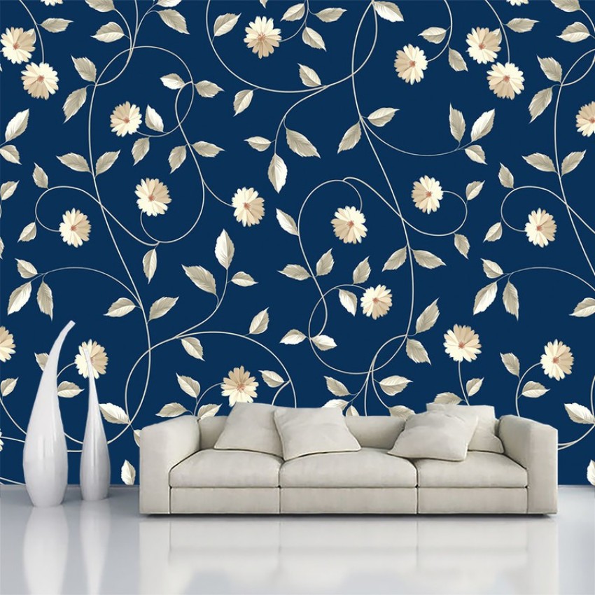 Floral  Botanical Wallpaper MulticolorBlue  Amazonin Home Improvement