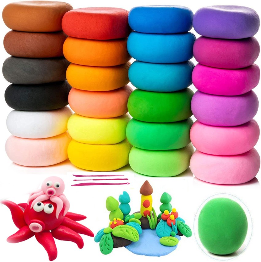 36 Colors Air Dry Clay Ultra Light and Air Dry Clay for Children Non-Toxic and Eco-Friendly Modeling Magical Clay with Tools