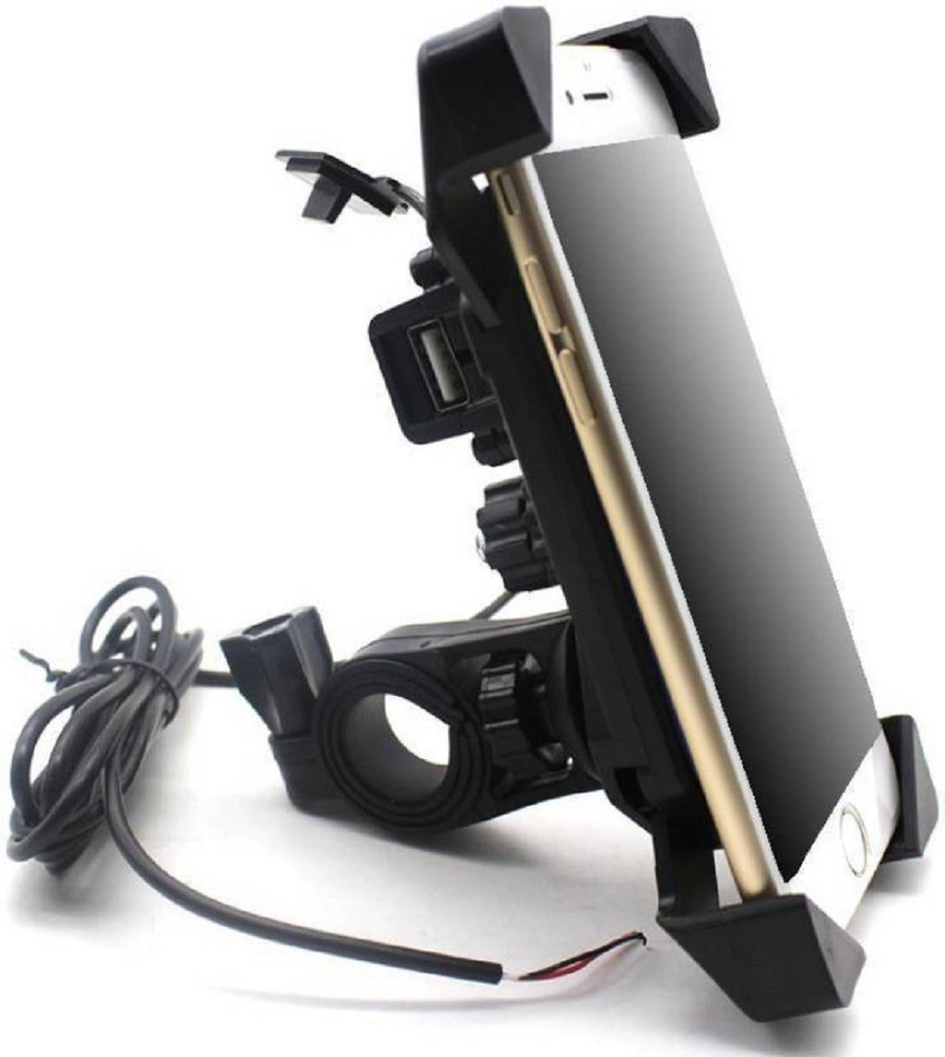 Mobile stand with charger for bike best sale